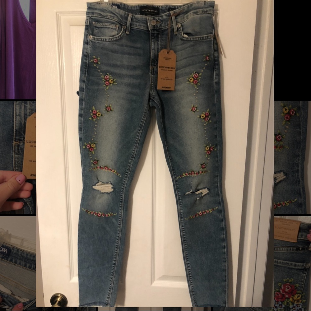NWT Lucky Brand Ava Skinny Jeans! ~Size  4